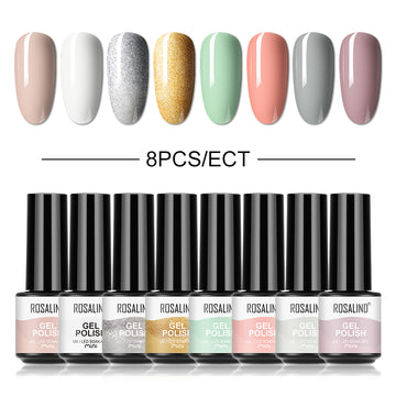 12/10/8PCS Pure Color Nail Gel Polish Set FXA